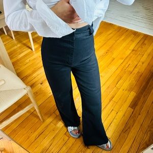 Zara “Marine” High Waisted Wide Leg Jeans